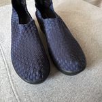 Steven By Steve Madden Women Betsi Navy Blue Woven Platform Wedge Shoes Size 10 Photo 11