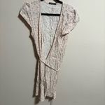 Brandy Melville  Robbie Pink Floral Wrap Midi Dress- One Size Photo 4