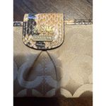 Coach Wallet  Madison Op Sateen Slim Bifold Khaki Python Snake Leather RARE J‎ Photo 1