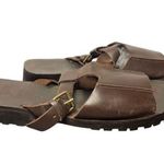 Ralph Lauren Lauren By Women's Brown leather slides Size 10 SKU 1985 Photo 2