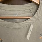 Aerie Floral Embroidered Vintage Crew Sweatshirt Photo 5