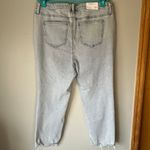 NWT! A Beautiful Soul Light Wash Distressed Cropped Jean Size 16 Blue Photo 2