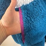 Stoic Teal Cream Colorblock High Pile Fleece Jacket Womens L Gorpcore Cozycore Blue Size L Photo 5