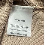 Aya Muse Tipo Mini Dress Women's XS Beige Cowl Neck Open Back Halter $650 Photo 5