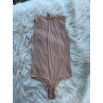 SKIMS Sheer Crewneck Thong Bodysuit Clay Size Large Photo 4