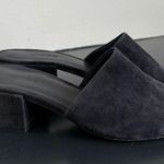 Vince . Womens Rachelle Blue Black Suede Slide Sandals Single Wide Strap Size 7M Photo 1