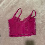 Victoria's Secret  Fuchsia Lace Corset Photo 1