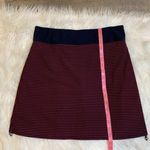 Athleta Movetes stretch skort/skirt navy with red mini dot pattern M Photo 3