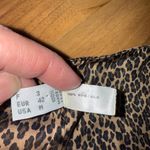 Ravage 100% silk leopard print button up tank top style vest medium Brown Photo 2