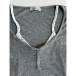 Y2K Top Womens Small Gray Long Sleeve Knit‎ V Photo 2