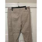 Banana Republic  Women’s Size 14 Linen Blend Trouser Pants Beige Tan Ryan Fit Photo 5