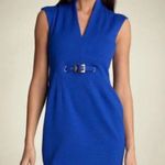 Trina Turk  Electric Blue Belted Work Dress Photo 0