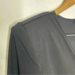 Eloquii Black Shoulder Pad Long Sleeve Dress Size 16 NWT Photo 3