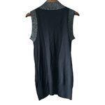 BKE Sleeveless Cardigan Vest Open Front Knit Black Gray‎ Pockets Casual Photo 5