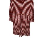 JODIFL  Women's Dress Flowy Ruffle Midi Striped Long Bell Sleeve‎ Stretch Medium Photo 9