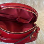 Women's Patent Leather Top Handle Purse Elegant Handbag Red Photo 8