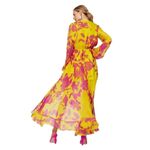 Caroline Constas Liv Maxi Dress in Yellow XSmall Womens Long Gown Size XS Photo 1