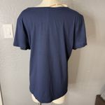 Quince  Cotton Modal Scoop Neck Tee, Navy Blue, XL Photo 1