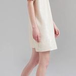 The Frankie Shop NWT Cream Sequin Short Sleeve Riley Mini Dress | S Photo 1