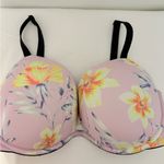 PINK - Victoria's Secret  Floral Bra in Pink and Yellow
36DD/E80 Photo 0