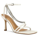 Tony Bianco Lazaar Leather Chain Sandals in Dove Nappa 6 Womens Heels Photo 0