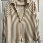 Olive & Oak Neutral Stripe Blouse Photo 0