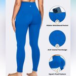 Queenike & Athletic brand 27” high waisted leggings. Size 4/6. Blue Photo 4