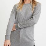 Marine layer NEW  Double Knit Crew Lina Pullover Sweatshirt Gray SZ Medium NWOT Photo 0
