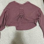 Free People  mauve oversize pullover Photo 6