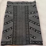 Bishop and Young Black and White Geometric Print Knit Pencil Skirt NWT Photo 2