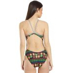 Tyr. Womens Tropic Party Non-Foil Wing Back One Piece Swimsuit Black Colorful 30 Photo 2