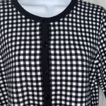 Christopher & Banks Black and White Checkered Cardigan Photo 1