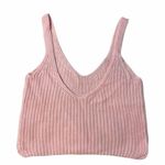 American Apparel NEW Knit Light Pink Cropped Tank Photo 2