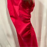 COS  pink ruched asymmetrical midi maxi dress stretchy comfy work travel dress Photo 6