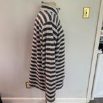 Croft & Barrow  Grey & White Striped Button Henley Long Sleeve Pullover Size 2X Photo 1