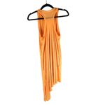 Becca  Rebecca Virtue Asymmetrical Side Tie Coral Swim Cover Pockets Orange XS Photo 1