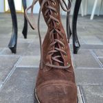 Steve Madden Gretell brown heeled lace up boots sz 10 Photo 21
