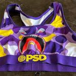 PSD Women's Sports Bra in Purple, Yellow, and Red Purple Size XL Photo 0