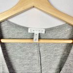 Leith  Light Gray Pocket Front Scoop Neck Short Sleeve Tunic M Photo 3