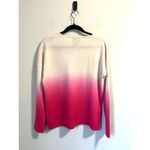 Magaschoni  100% Cashmere Pullover Sweater Cream and Pink Hombre Women's sz. M Photo 1