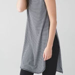 Lululemon Breeze By Tunic Mini Pop Stripe Black White Size 4 NWT Photo 0