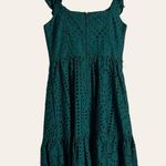 Lilly Pulitzer  Lexalyn Hosta Green Moroccan Eyelet Ruffled Mini Dress Size 2 Photo 12