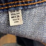 ZARA Trafaluc Floral Embroidered Cutoff High Waist Jean Shorts Photo 4