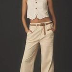 Pilcro Anthropologie Slouchy Full-Length Paint Splatter Trousers Photo 0