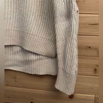 All Saints Size Large Cream Wool Alpaca Blend Riva V Neck Hi Low Jumper Sweater Photo 5