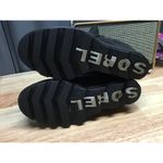 Sorel  NL3364-010 Ankle Boots Women US 8 Black Leather Side Zip Slip-On Round Toe Photo 6