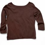 Kathie Lee Collection Vintage  Brown Lightweight Sweater Photo 3