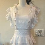 Honey Punch NWOT Square Neck Top With Ruffle Detail in White Photo 6