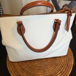 Dooney & Bourke  White and Tan Satchel Photo 4
