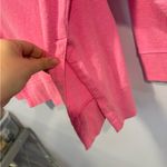 Aerie Bright Pink‎ oversized  terrycloth split sides sweatshirt Photo 2